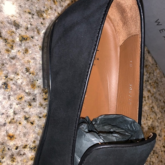 Mens dress shoes, Loafers, Black Suede Size 10 main image 5